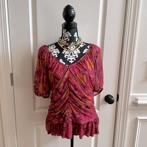 DR2 short sleeve Ruched blouse